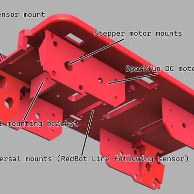 Khung robot SparkFun XRP Robot Frame