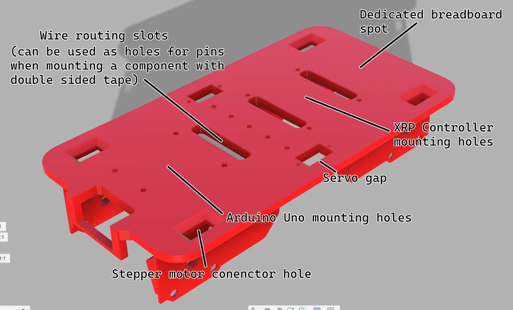 Khung robot SparkFun XRP Robot Frame - Image 3