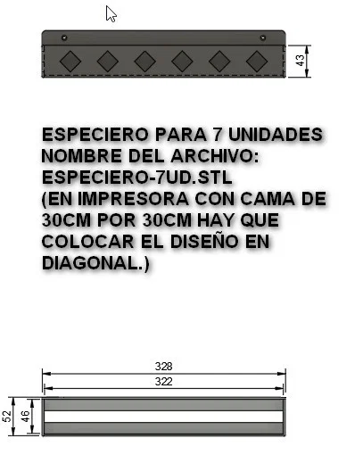 Kệ đựng gia vị treo tường 3D thông minh, in không cần support - Image 11
