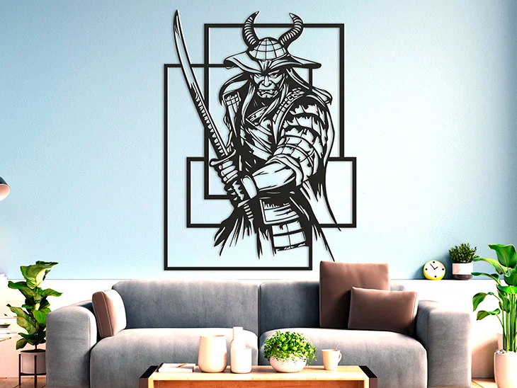 Mô hình trang trí treo tường Evil Samurai độc đáo cho không gian sống - Image 1