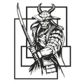 Mô hình trang trí treo tường Evil Samurai độc đáo cho không gian sống - Thumbnail 2