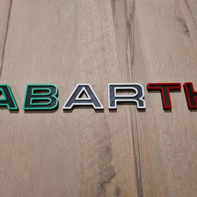 Chữ ABARTH gắn lưới tản nhiệt (ABARTH letters grille)