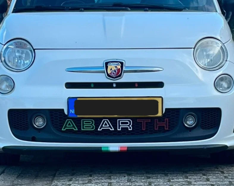 Chữ ABARTH gắn lưới tản nhiệt (ABARTH letters grille) - Image 2