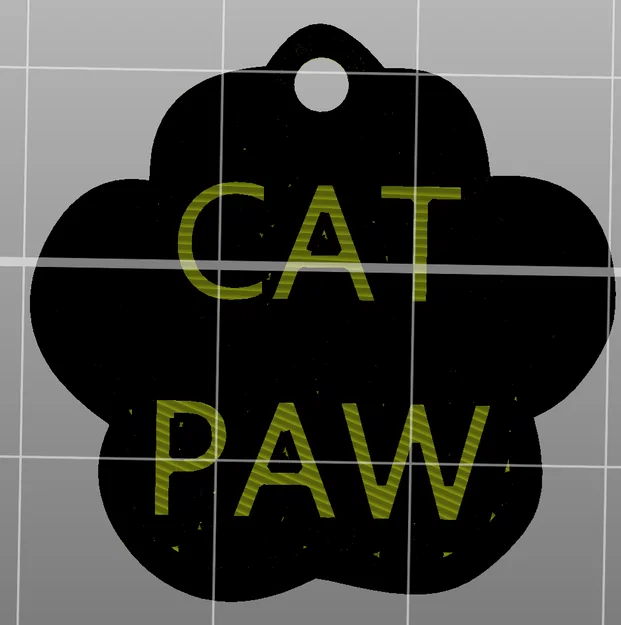 Móc khóa hình chân mèo đáng yêu - Phụ kiện in 3D độc đáo - Image 3