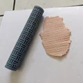 Cây lăn tạo vân (Texture Rolling Pin) - Họa tiết đan chéo dạng khối - Thumbnail 1