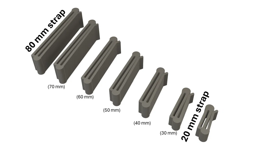 Strap keeper/retainer cho phần dây thừa – Nhiều kích cỡ - Image 5