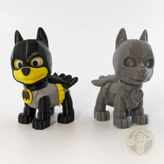 Mô hình chú cún siêu anh hùng Batpup 3D (Thiết kế Print-in-place) - Image 1