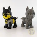 Mô hình chú cún siêu anh hùng Batpup 3D (Thiết kế Print-in-place) - Thumbnail 1