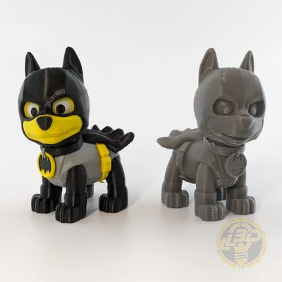 Mô hình chú cún siêu anh hùng Batpup 3D (Thiết kế Print-in-place)
