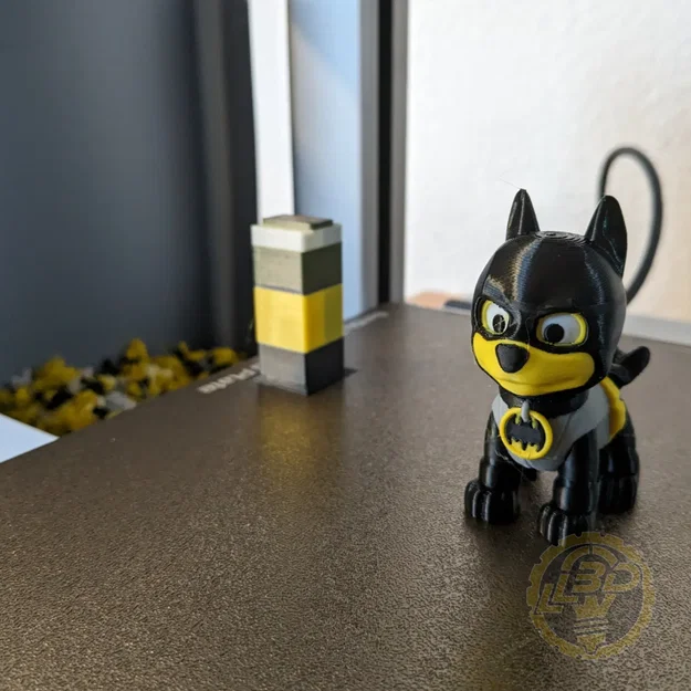 Mô hình chú cún siêu anh hùng Batpup 3D (Thiết kế Print-in-place) - Image 2