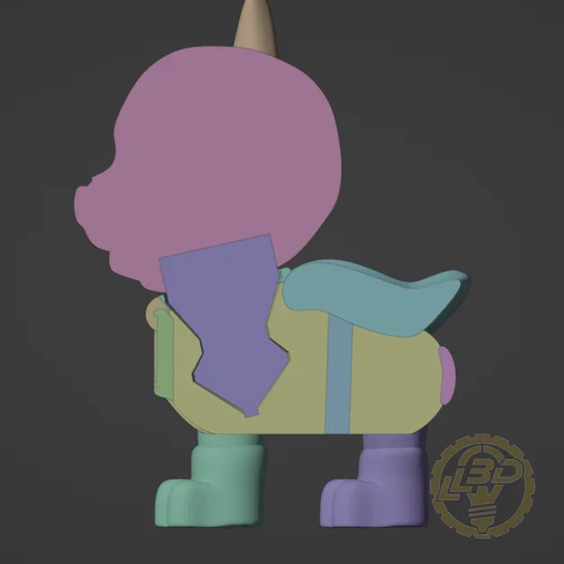 Mô hình chú cún siêu anh hùng Batpup 3D (Thiết kế Print-in-place) - Image 3