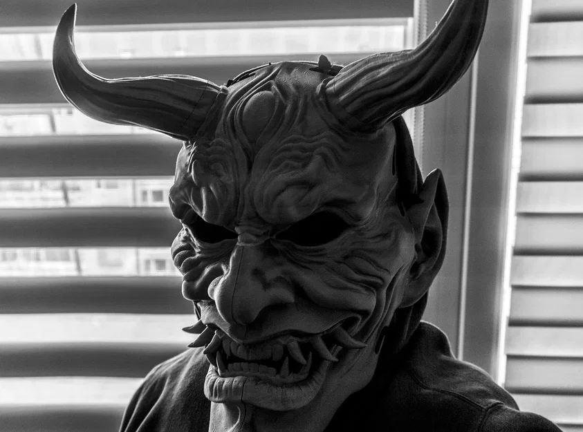 Mặt nạ Oni che kín mặt (Oni Full Face Mask) - Image 3