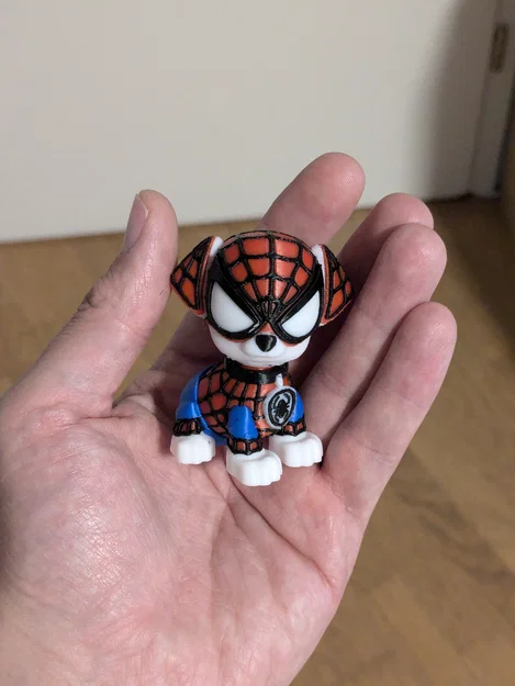 Mô hình 3D Spiderpup - Chú cún siêu anh hùng dễ thương - Image 2