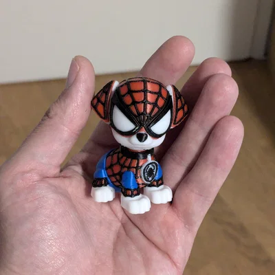 Mô hình 3D Spiderpup - Chú cún siêu anh hùng dễ thương