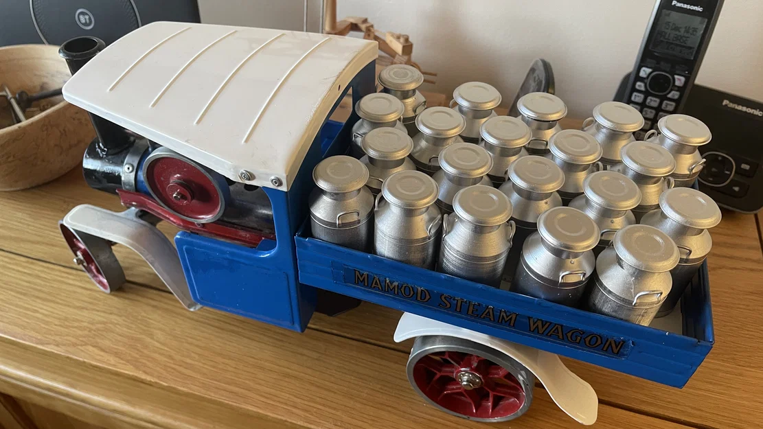 Mô hình thùng sữa cổ điển Scale Milk Churn cho xe tải mô hình - Image 4