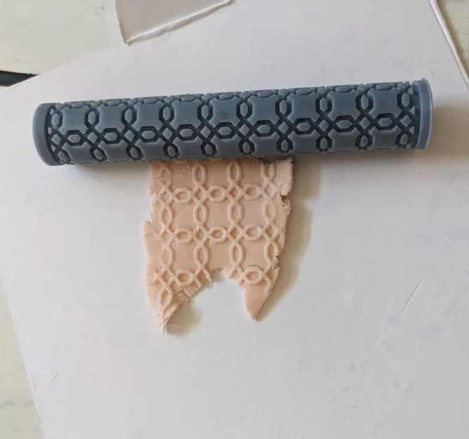 Cây lăn tạo vân - Họa tiết viền đan xen (Interwoven Trim Pattern) - Image 1