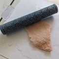 Cây lăn tạo vân (Texture Rolling Pin) - Viền đôi đan xen - Thumbnail 1