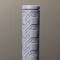 Cây lăn tạo vân (Texture Rolling Pin) - Viền đôi đan xen - Thumbnail 3