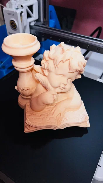 Mô hình 3D khay đựng nến Thiên thần (Angel Candle Holder) tinh tế - Image 2