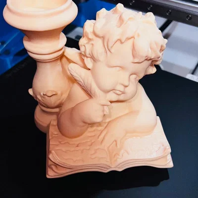 Mô hình 3D khay đựng nến Thiên thần (Angel Candle Holder) tinh tế