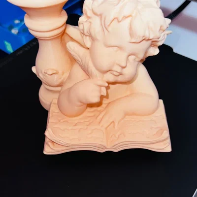 Mô hình 3D khay đựng nến Thiên thần (Angel Candle Holder) tinh tế