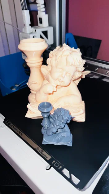 Mô hình 3D khay đựng nến Thiên thần (Angel Candle Holder) tinh tế - Image 5