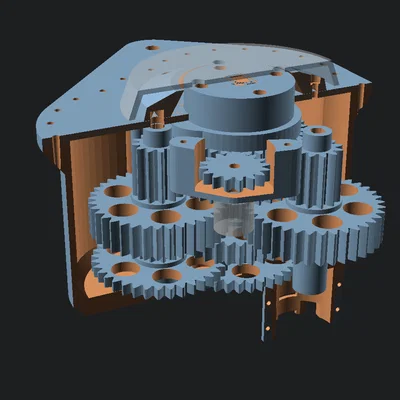 Bộ quay anten 3D print tham số hóa trong OpenScad