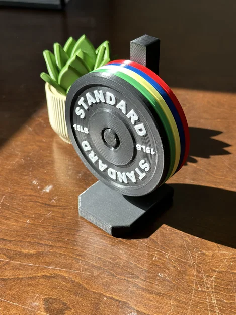 Bộ lót ly tạ Weightlifting Bumper Playes + kệ để (Coaster + Rack Set) - Image 1