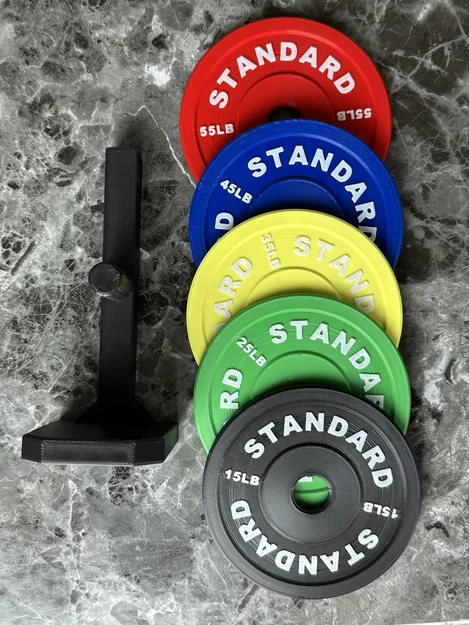 Bộ lót ly tạ Weightlifting Bumper Playes + kệ để (Coaster + Rack Set) - Image 2