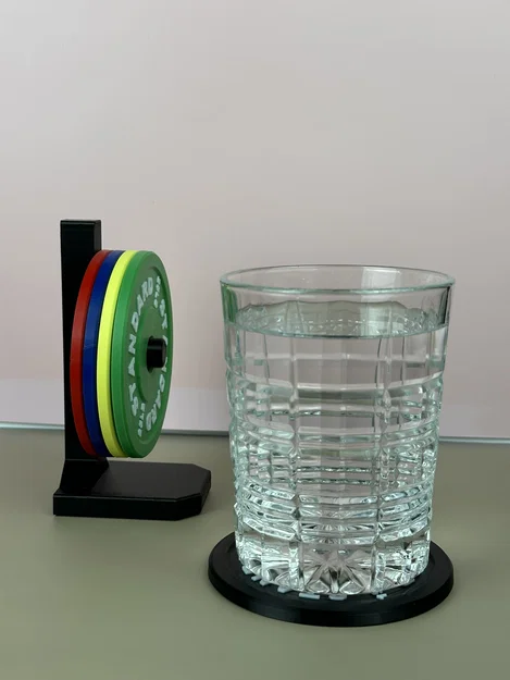 Bộ lót ly tạ Weightlifting Bumper Playes + kệ để (Coaster + Rack Set) - Image 3