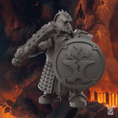 FREE STL: Grimworld: Battle for Underholme (Voidland Dwarves) – STL miễn phí