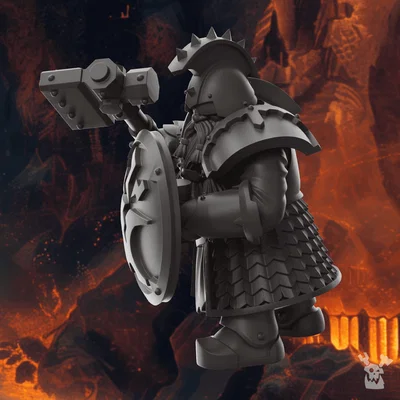 FREE STL: Grimworld: Battle for Underholme (Voidland Dwarves) – STL miễn phí
