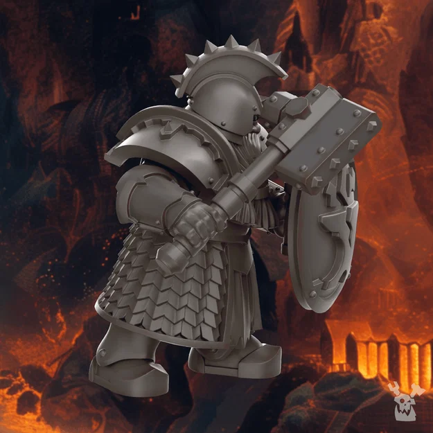 FREE STL: Grimworld: Battle for Underholme (Voidland Dwarves) – STL miễn phí - Image 4