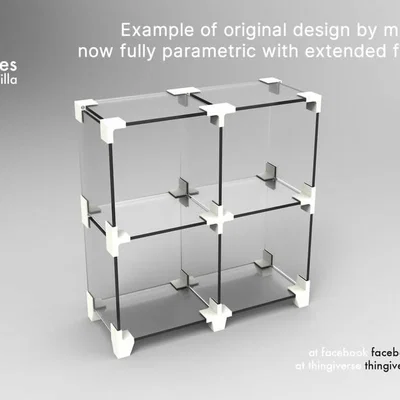 SHELFIE | Hệ connector kệ parametric DIY