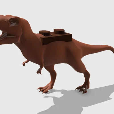 Mô hình khủng long T-Rex tương thích với LEGO in 3D
