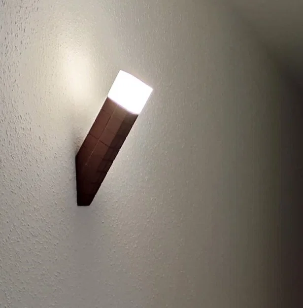 Đèn tường Minecraft Torch Lamp (parametric) - Image 1