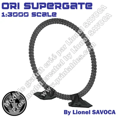 Mô hình 3D Ori Supergate Stargate tỉ lệ 1:3000 siêu chi tiết