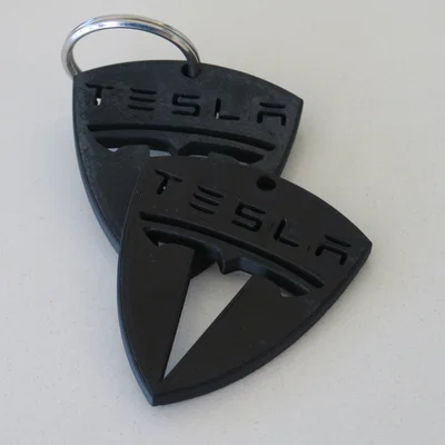 Móc khóa Tesla (Tesla keychain) in 3D