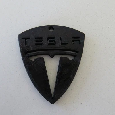 Móc khóa Tesla (Tesla keychain) in 3D