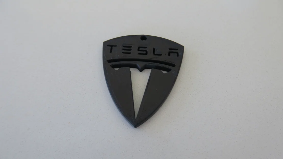 Móc khóa Tesla (Tesla keychain) in 3D - Image 4