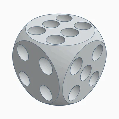 Mô hình xúc xắc 3D đơn giản, dễ in tại nhà