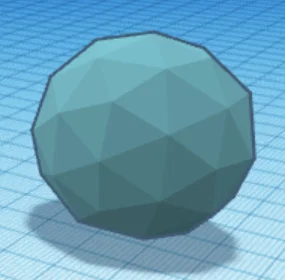 Khối cầu Low Poly (Low Poly Sphere) - Mô hình in 3D cực chất - Image 1