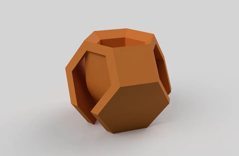Chậu cây hình bát diện cụt (Truncated Octahedron Plant Pot) - Image 3