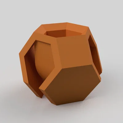 Chậu cây hình bát diện cụt (Truncated Octahedron Plant Pot)