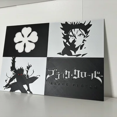 Tranh Treo Tường Panel Manga Black Clover