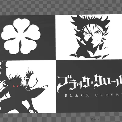 Tranh Treo Tường Panel Manga Black Clover