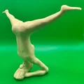 Mô hình phụ nữ tập Yoga tư thế trồng chuối (Headstand Figure) 3D - Thumbnail 1