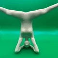 Mô hình phụ nữ tập Yoga tư thế trồng chuối (Headstand Figure) 3D - Thumbnail 3