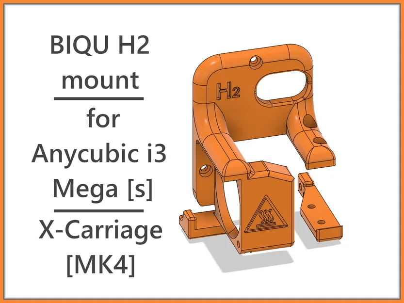 Ngàm BIQU H2 cho Anycubic i3 Mega X-Carriage [MK4] - Image 1