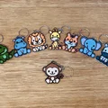 Móc khóa chú khỉ (Cute Monkey Keychain) in 3D dễ thương - Thumbnail 1